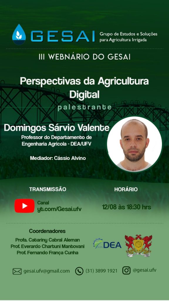 Cartaz do Evento Perspectivas da Agricultura Digital